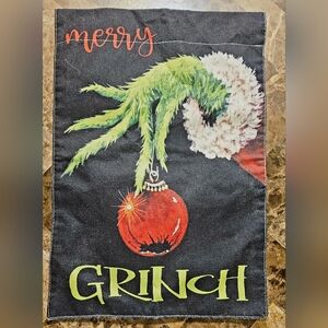 GRINCH Holiday Christmas Garden Yard Flag, 12x18